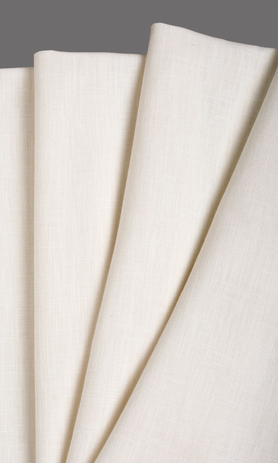 Poly-Cotton Fabric Material By the Yard (Cream/ White)