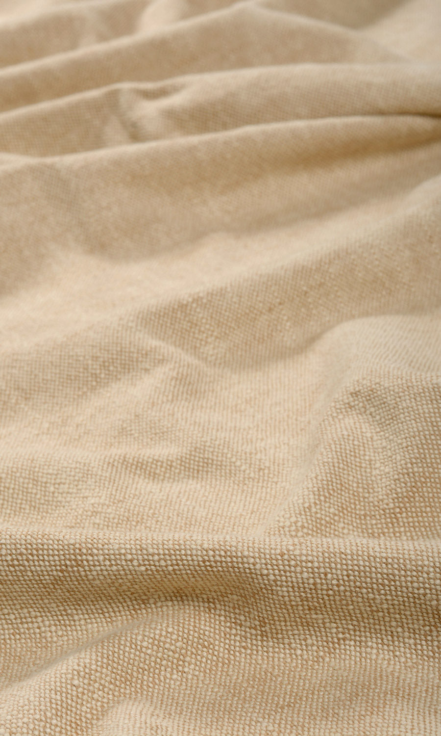 Plain Cotton Fabric By the Yard for Curtains & Drapes (Pale Beige/ Tan Brown)