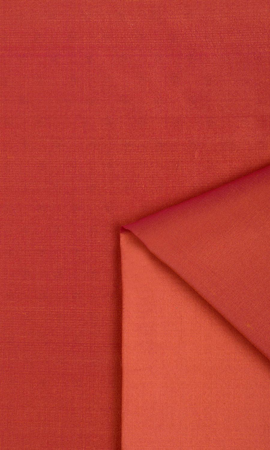Shantung Silk Fabric Material By the Yard (Brick Orange/ Red)