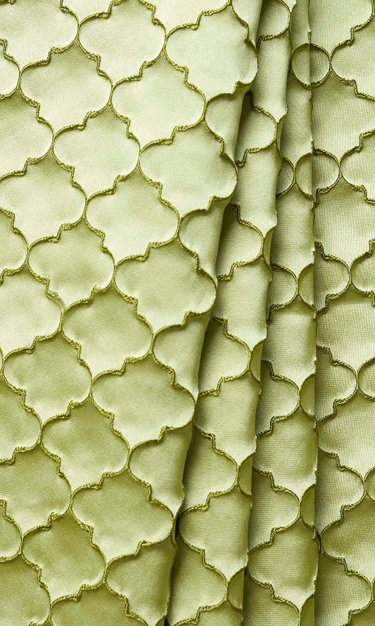 Silk Blend Fabric Blinds (Green)