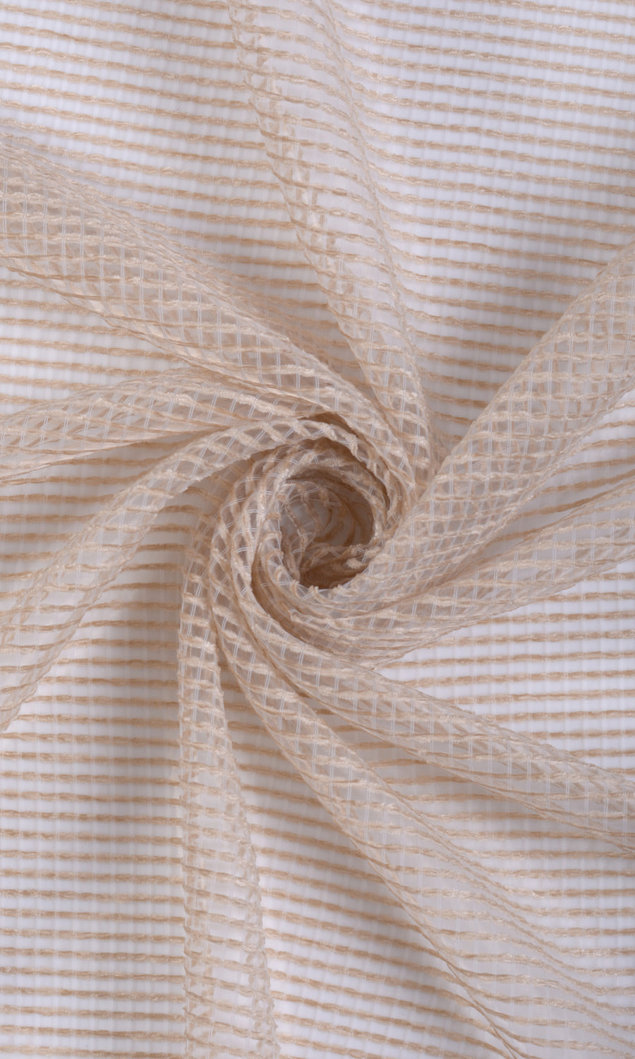 Cotton Rich Sheer Fabric Material By the Yard (Champagne Beige)