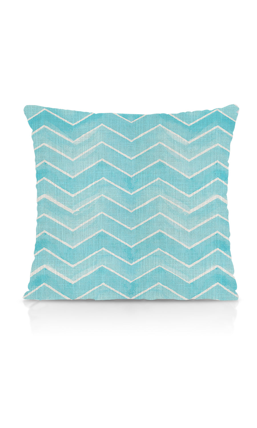 Chevron Print Home Textile Fabric Material Sample (Eggshell White/ Blue)