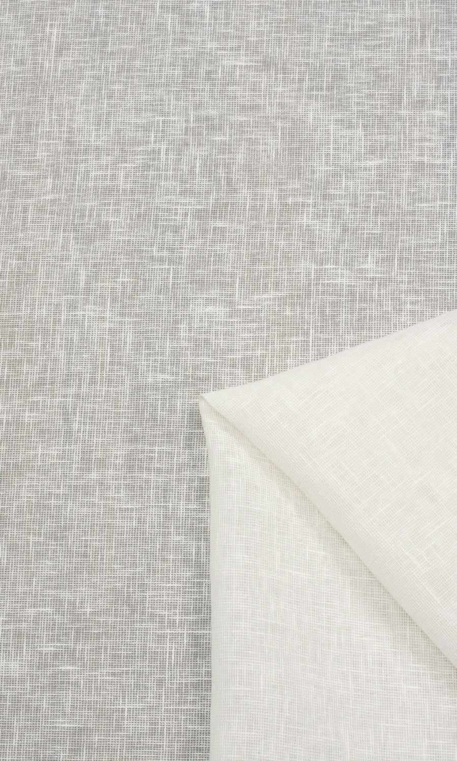 Linen-Texture Semi-Sheer Home Textile Fabric Material By the Yard (Milky White)