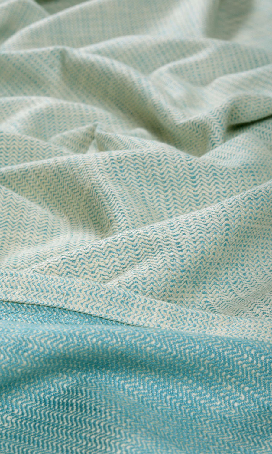 Textured Cotton Fabric By the Yard for Curtains & Drapes (Pastel Blue)