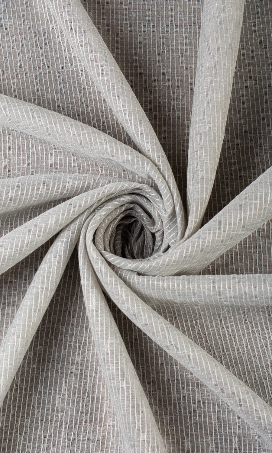 Textured Sheer Window Treatments Fabric Sample (Warm Gray)