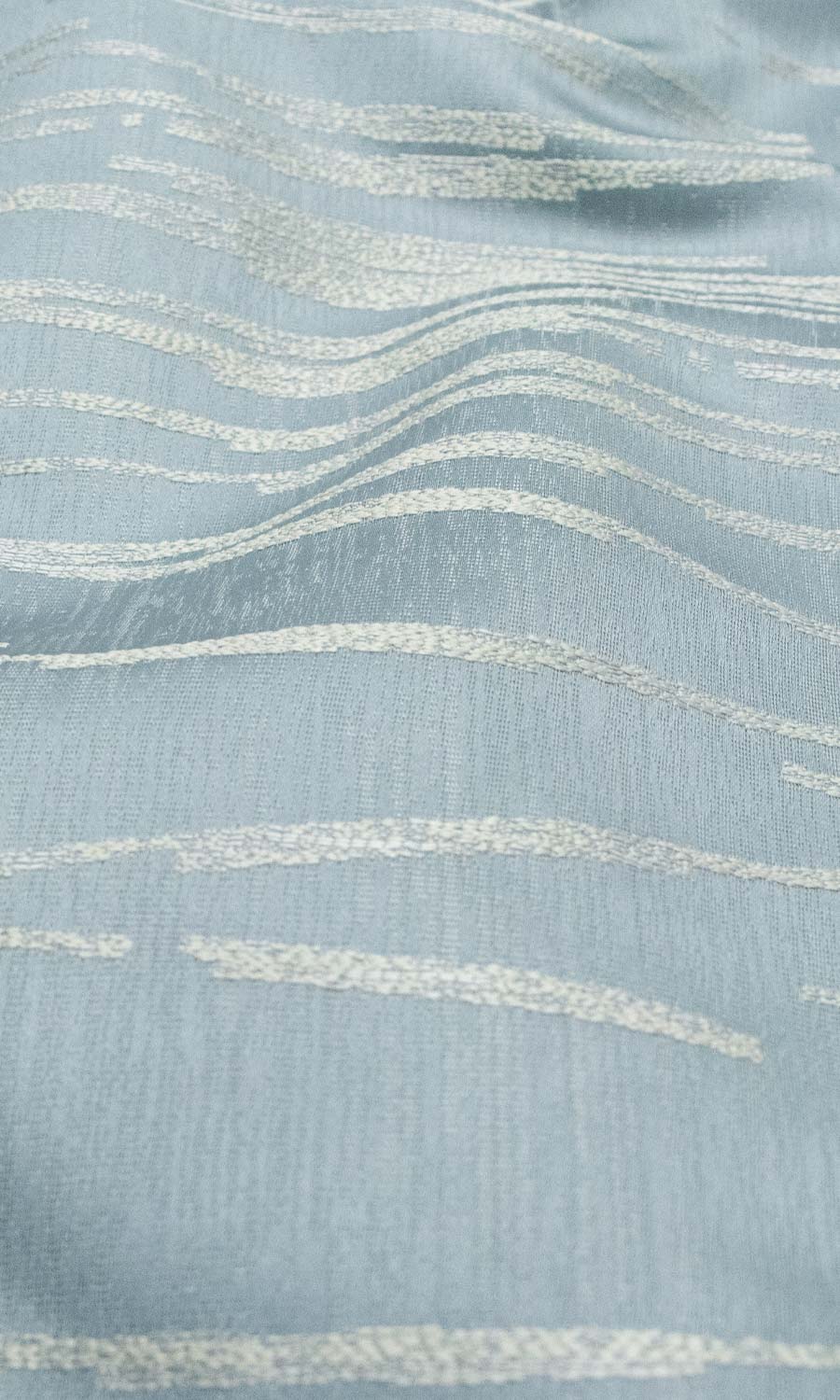 Abstract Patterned Home Textile Fabric Material Sample (Light Blue)