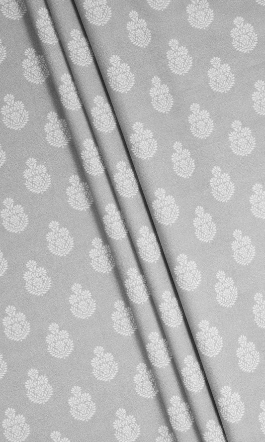 Floral Cotton Shades (Silver Grey)