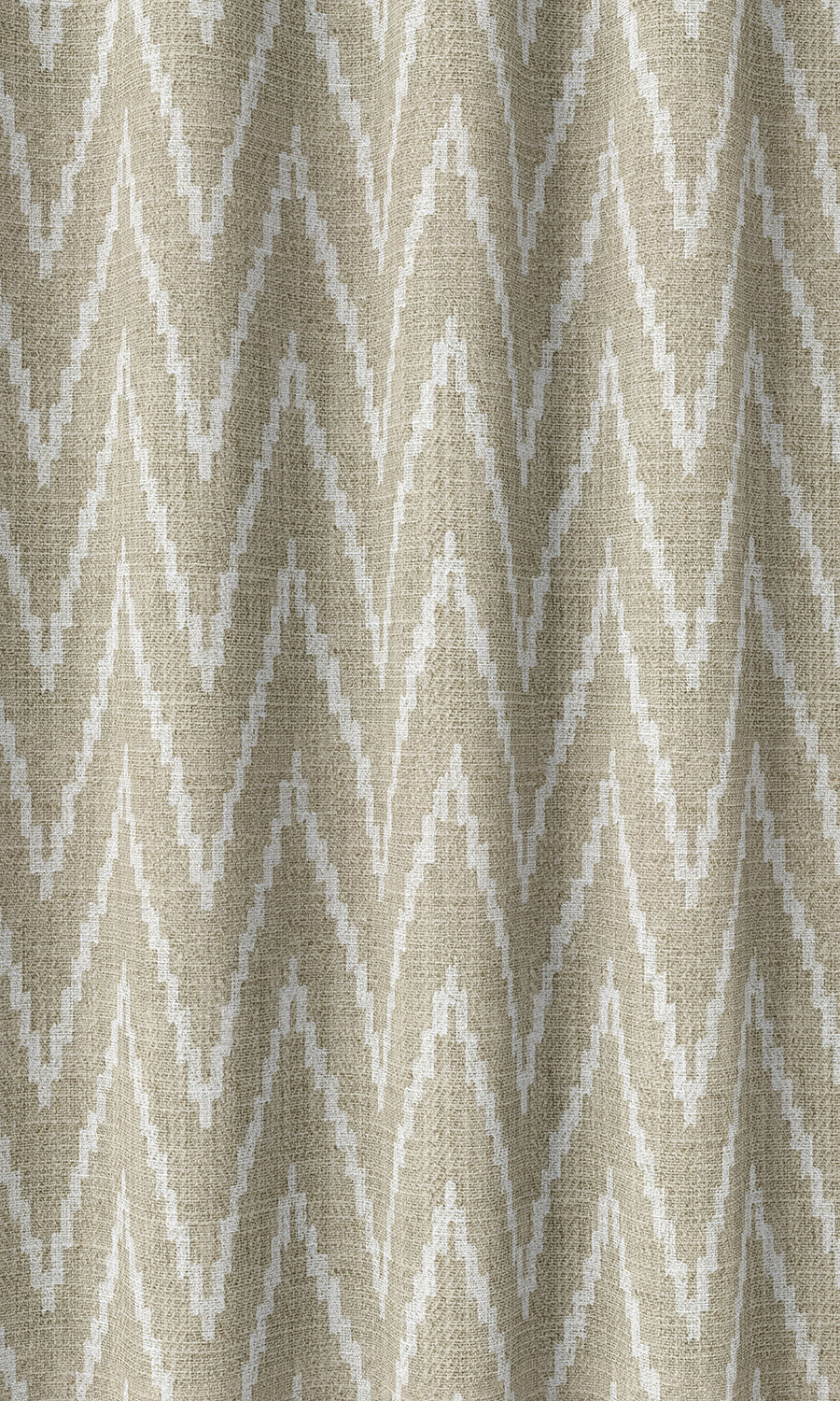 Houndstooth Print Home Décor Fabric By the Metre (Beige/ White)