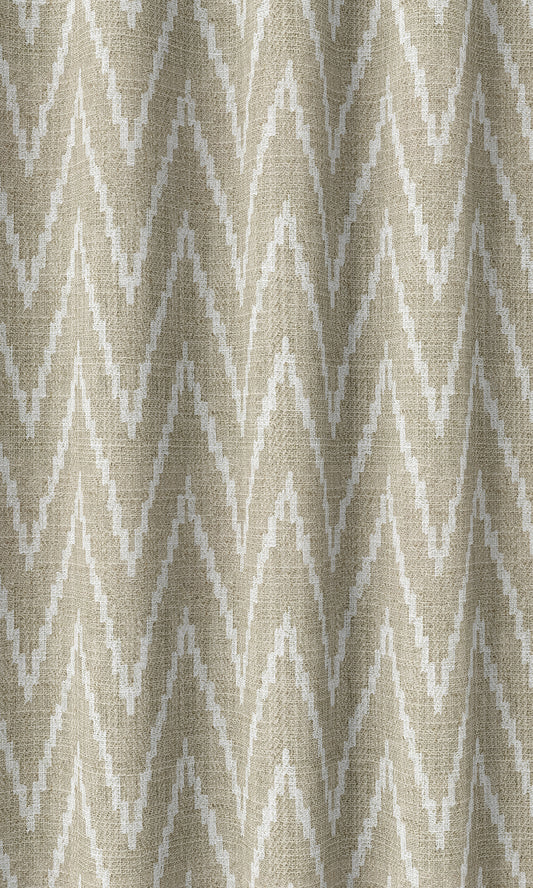 Houndstooth Print Blinds (Beige/ White)