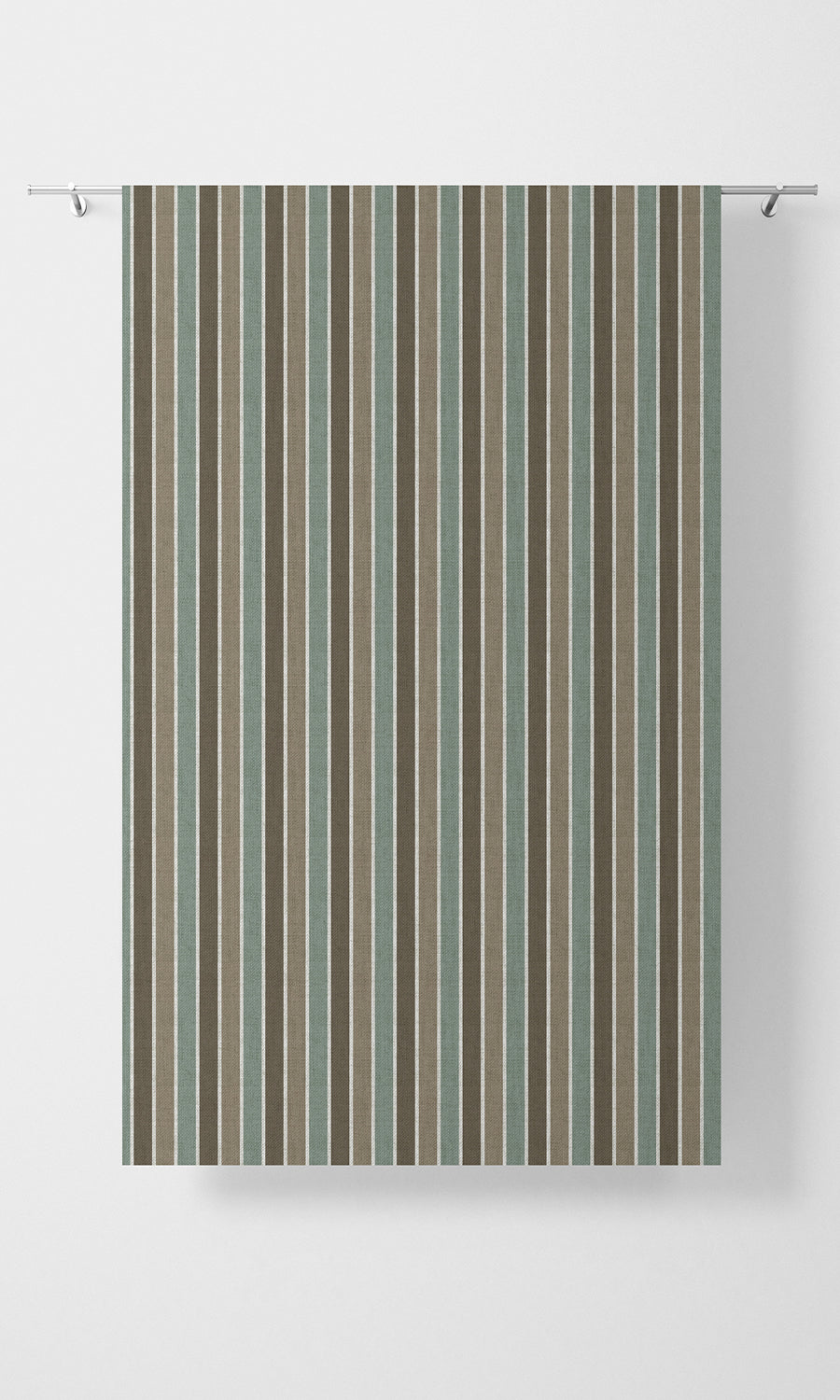 Geometric Print Home Textile Fabric Material By the Metre (Blue/ Brown/ White)