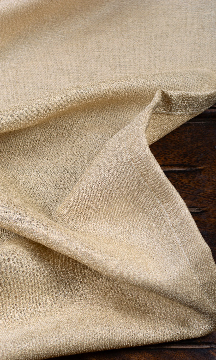 Plain Sheer Fabric Sample for Roman Blinds & Shades (Hazelnut Beige)