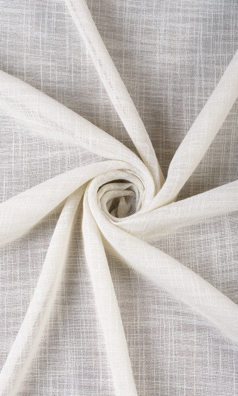 Textured Sheer Window Treatments Fabric Sample (Parchment White/ Greige)