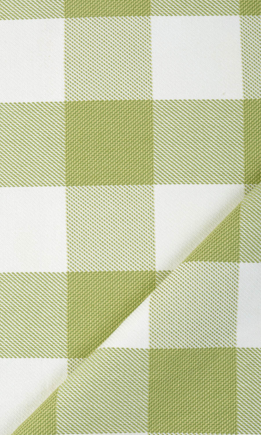 Buffalo Check Window Treatments Fabric By the Yard (Olive Green/ White)