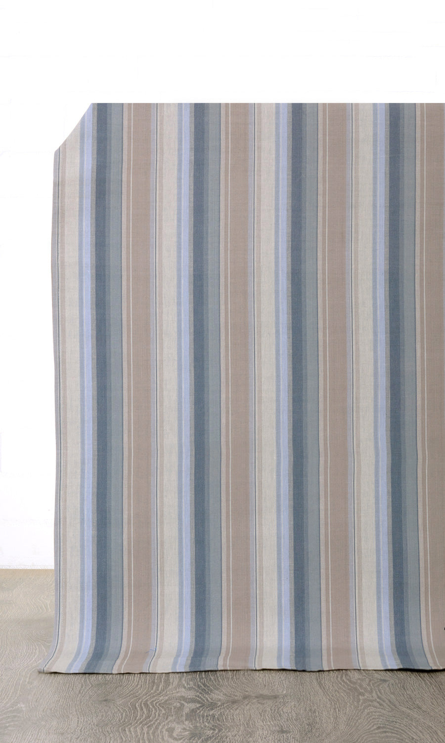 Cotton Home Décor Fabric By the Yard (Blue/ Brown)