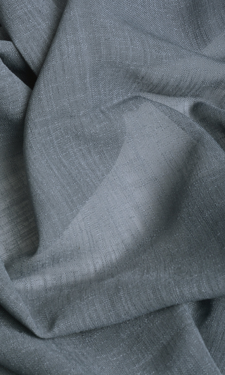 Linen Textured Sheer Home Décor Fabric By the Yard (Grey)