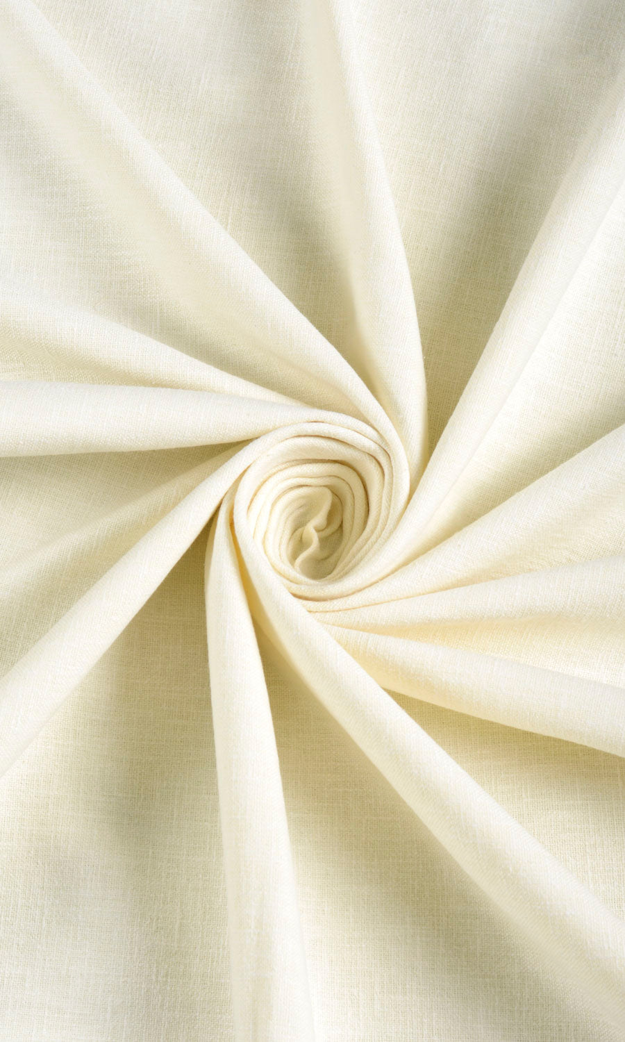 Linen Texture Window Treatments Fabric By the Yard (Ivory)