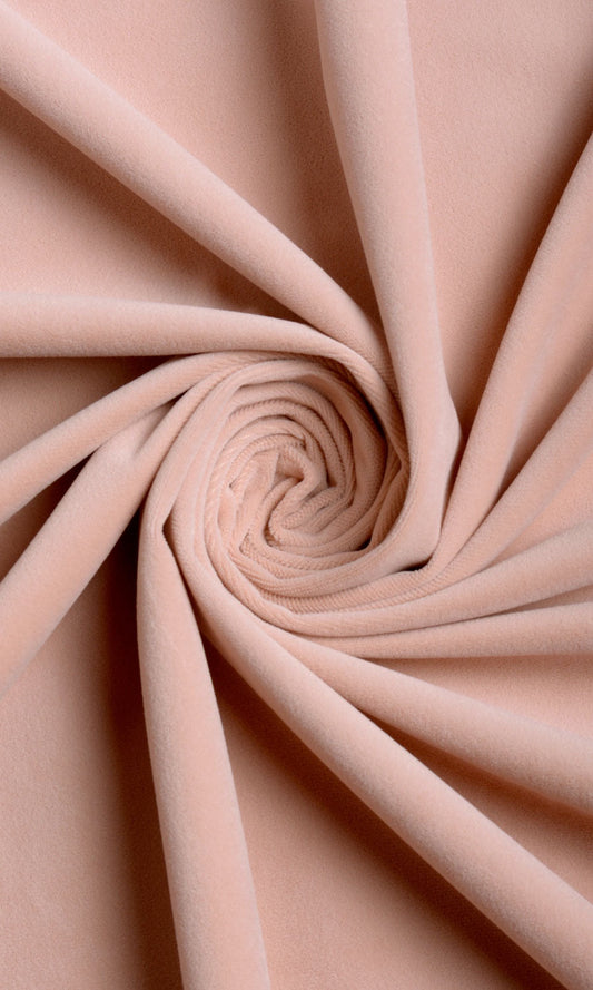 Velvet Home Décor Fabric By the Yard (Peachy Pink)