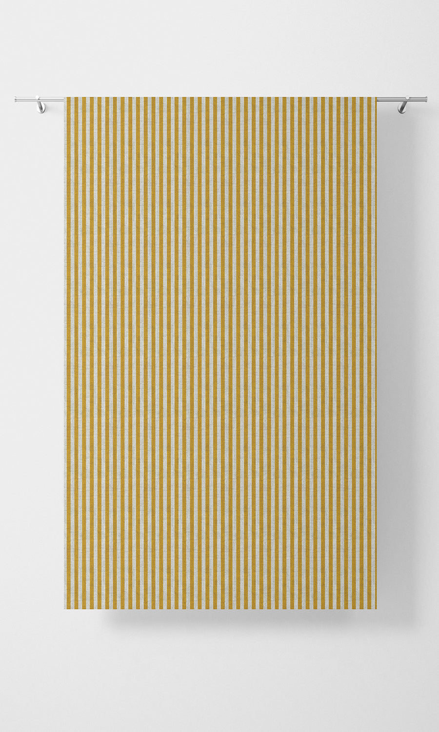 Modern Striped Home Textile Fabric Material By the Yard (Deep Yellow/ White)