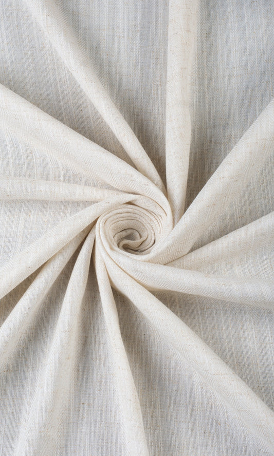 Semi-Sheer Linen Texture Home Décor Fabric Sample (Cream)