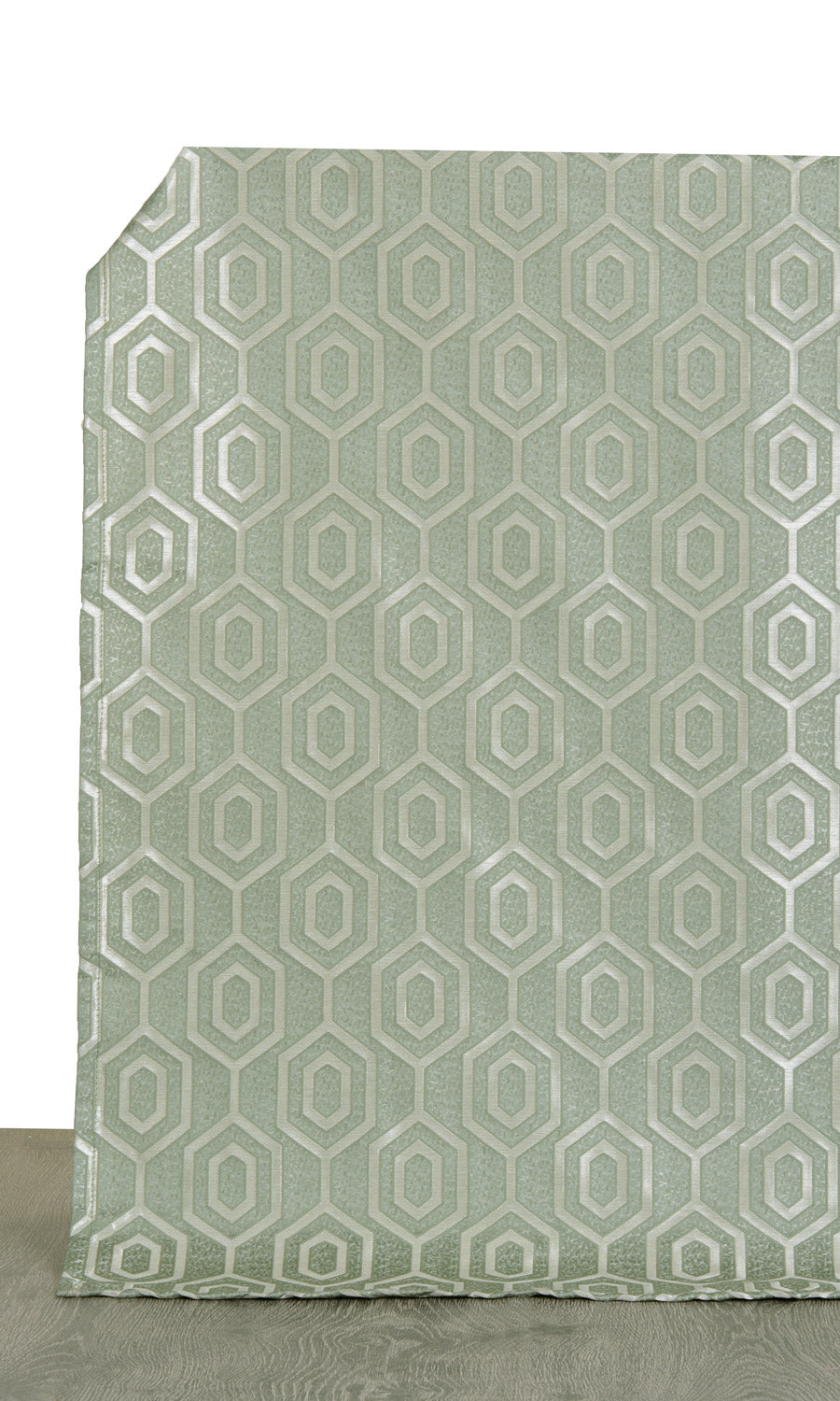 Honeycomb Patterned  Window Treatments Fabric By the Yard (Sage Green)