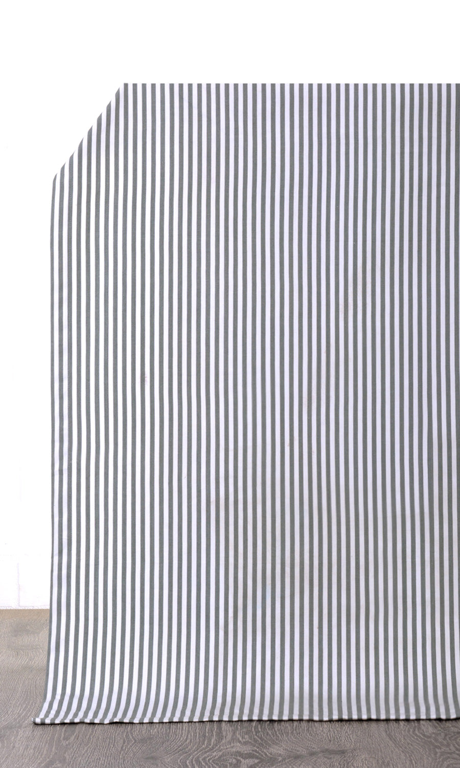 Cotton Home Décor Fabric By the Yard (White/ Grey)