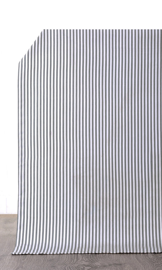 Cotton Home Décor Fabric By the Yard (White/ Grey)