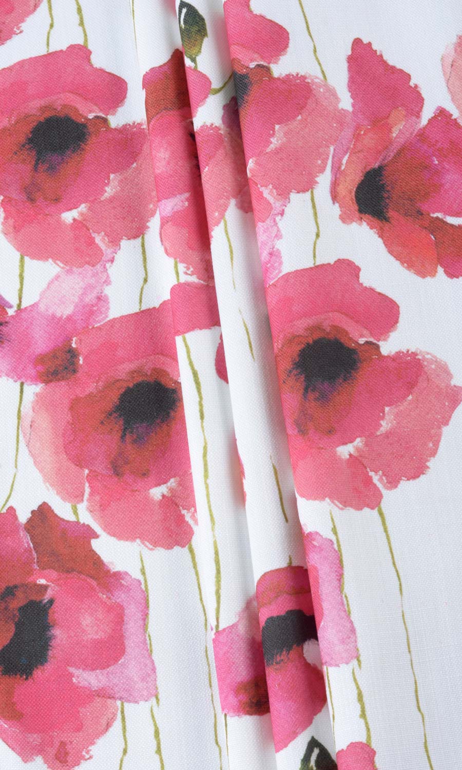 Water Lilies Floral Fabric Material By the Yard (Pink)