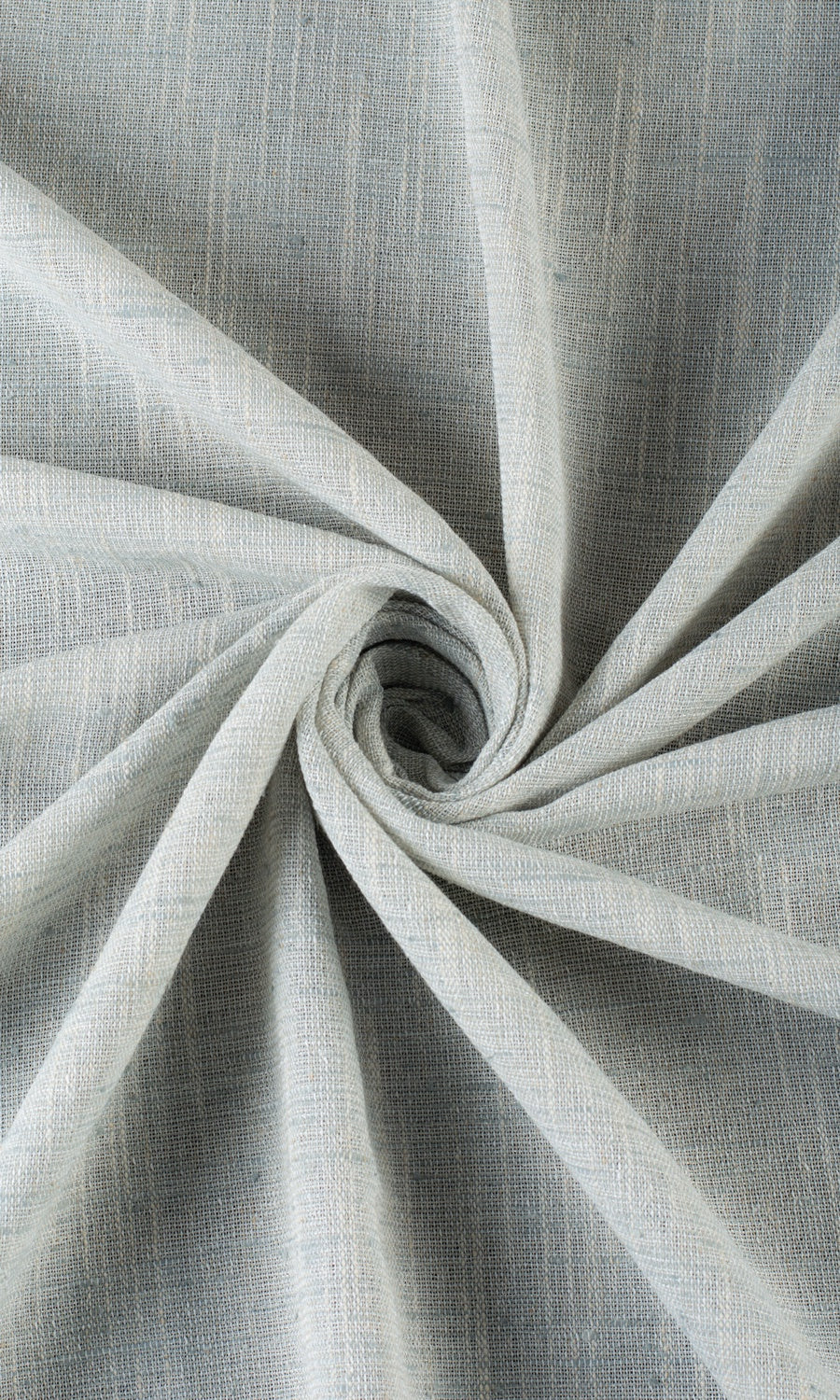 Semi-Sheer Linen Texture Home Textile Fabric Material Sample (Aqua Blue)