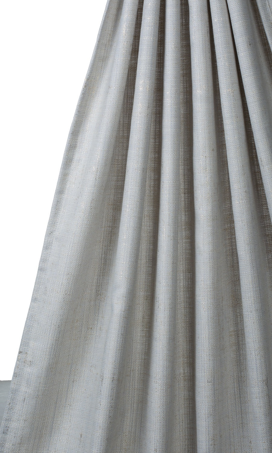 Metallic Accents Linen Blend Home Textile Fabric Material By the Yard (Gray-Blue)