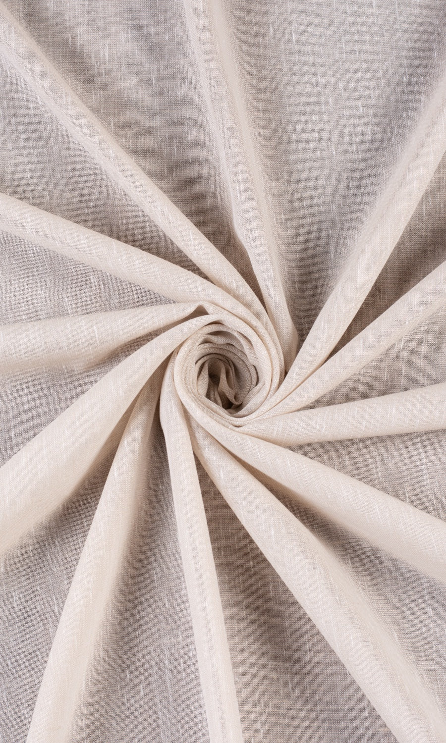 Plain Sheer Home Décor Fabric By the Yard (Greige/ Warm Ivory)