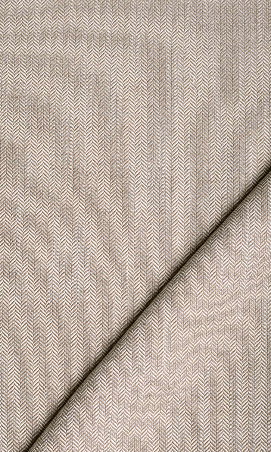 Herringbone Textured Home Textile Fabric Material Sample (Cedar Brown)