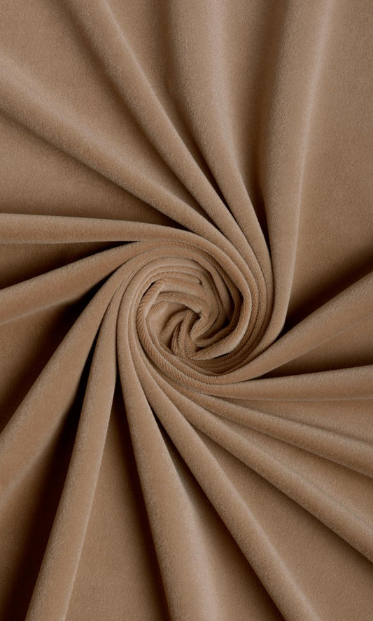 Velvet Home Décor Fabric By the Yard (Brown)