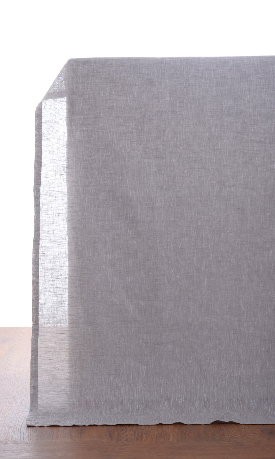 Sheer Fabric Sample for Roman Blinds & Shades (Black/ Grey)