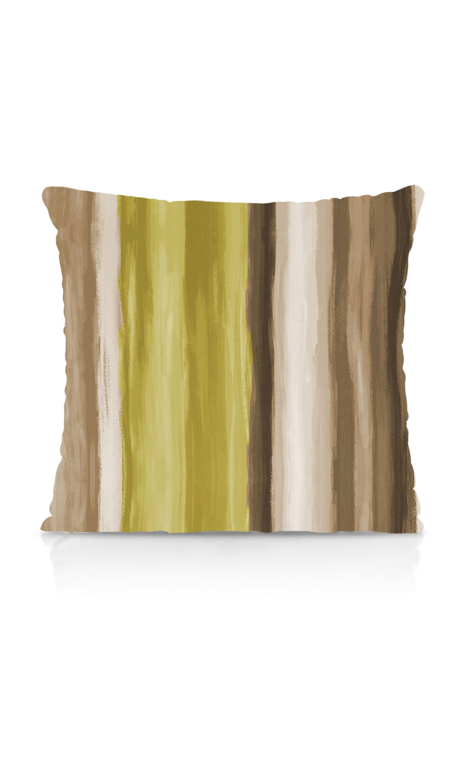 Striped Dimout Fabric Material By the Yard (Yellow/ Brown/ Green)