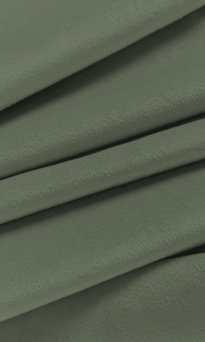 Velvet Home Décor Fabric By the Yard (Green)