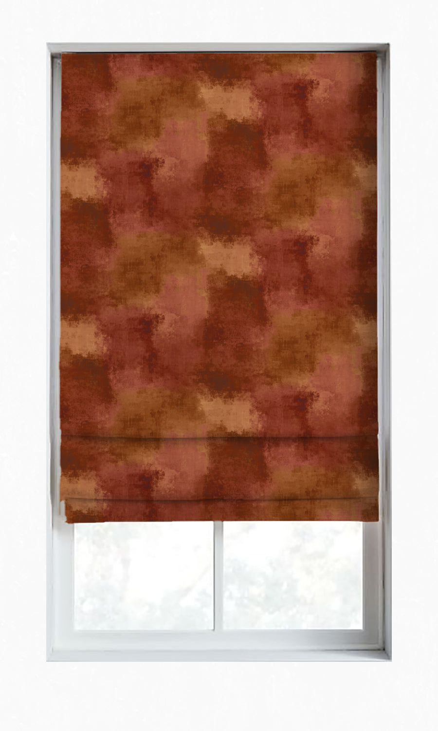 Dimout Window Treatments Fabric By the Yard (Copper Red/ Gold/ Orange)