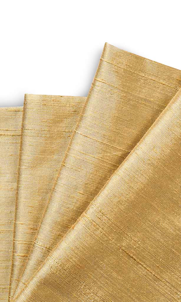 Dupioni Silk Window Treatments Fabric By the Yard (Golden Beige/ Brown)