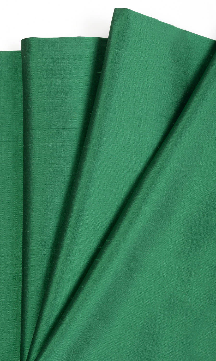 Shantung Silk Free Fabric Material Sample (Emerald Green)