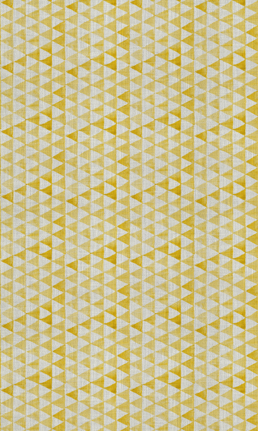 Triagonal Print Free Fabric Material Sample (Yellow)