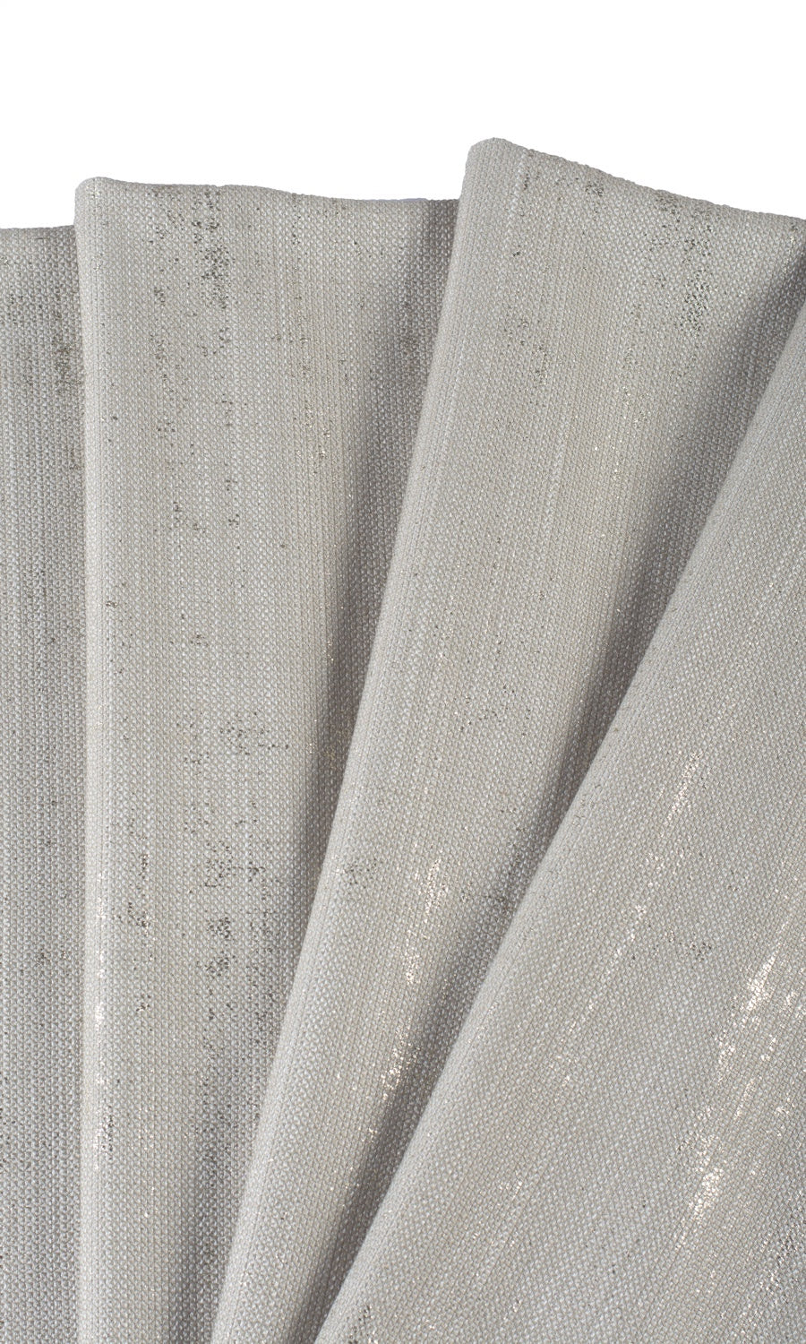 Metallic Accented Home Textile Fabric Material Sample (Taupe Gray-Brown)