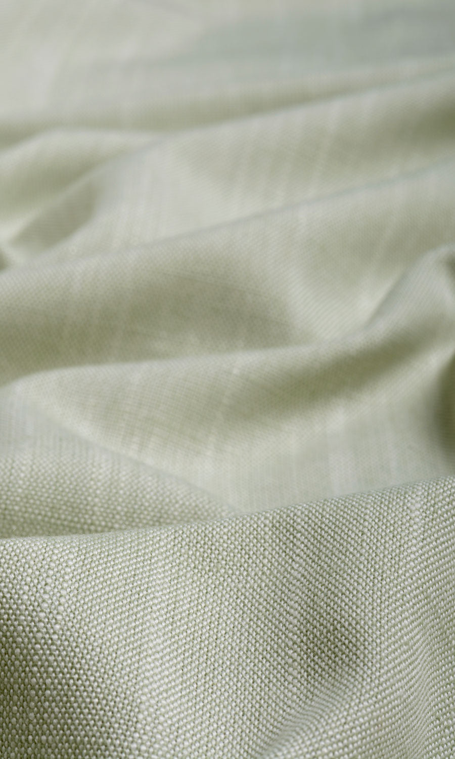 Plain Linen Texture Home Textile Fabric Material By the Yard (Mint Green)
