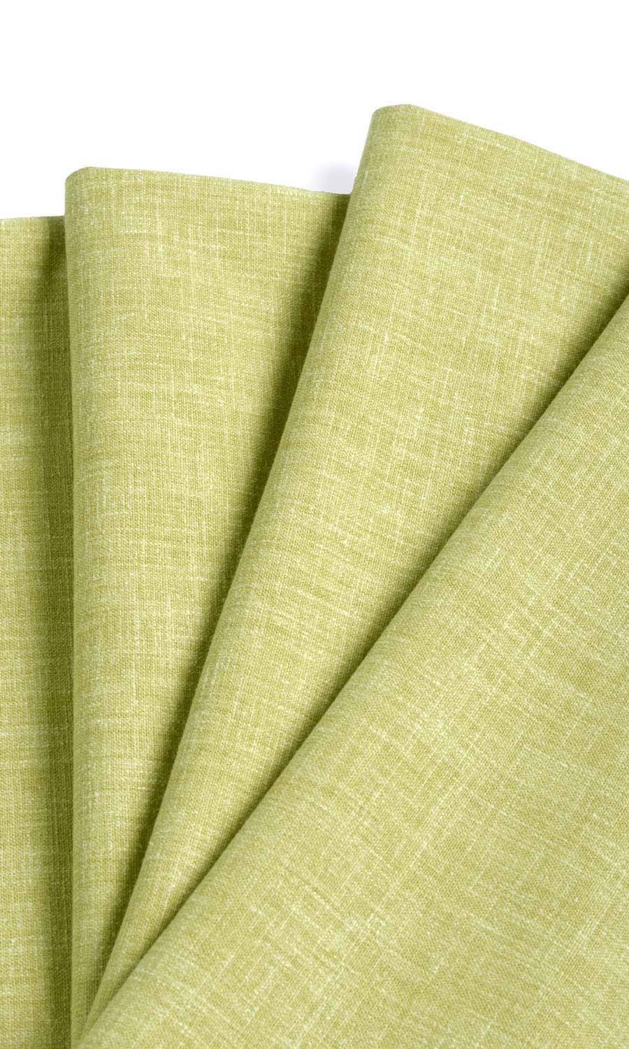 Poly-Cotton Blend Window Treatments Fabric By the Yard (Green)