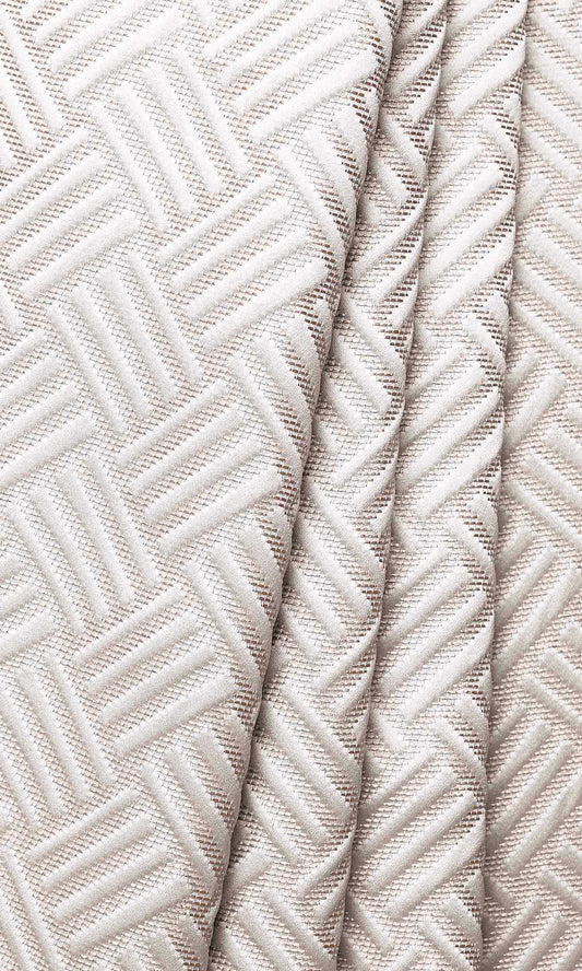Silk Blend Home Décor Fabric By the Yard (Cappuccino White)