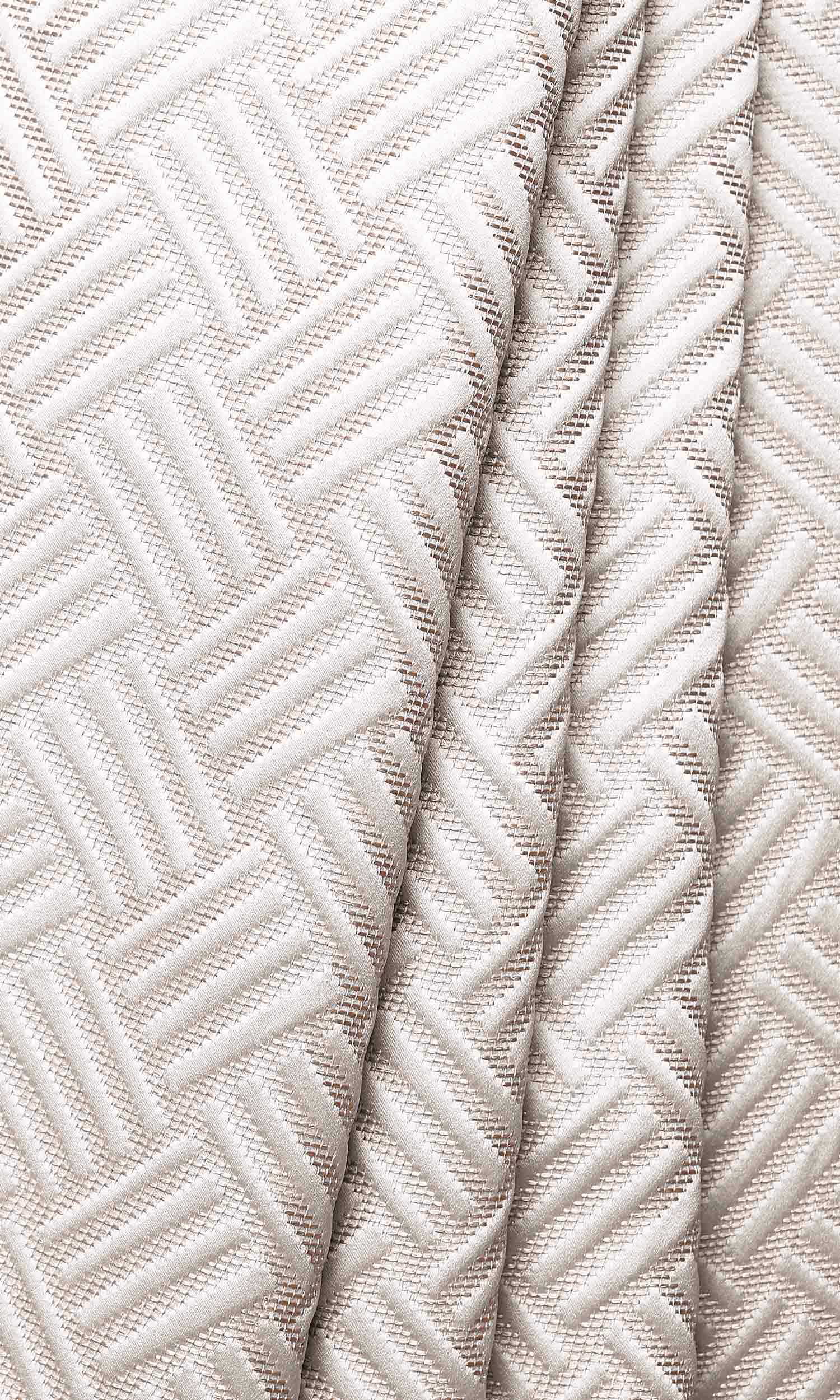 Silk Blend Home Décor Fabric By the Yard (Cappuccino White)