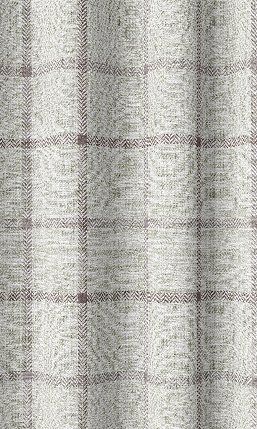 Check Patterned Home Décor Fabric By the Yard (Oatmeal White)