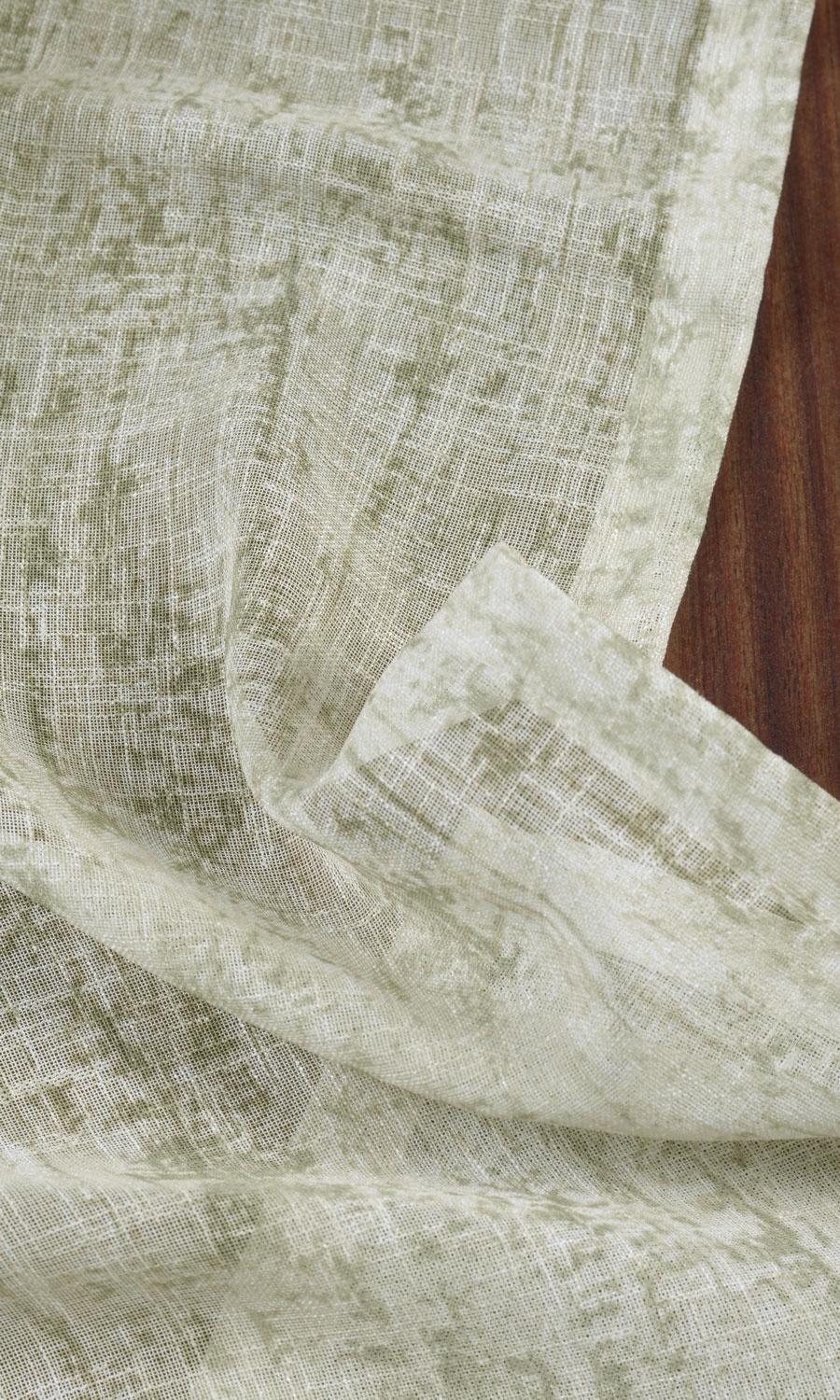 Textured Sheer Home Décor Fabric By the Yard (Green)