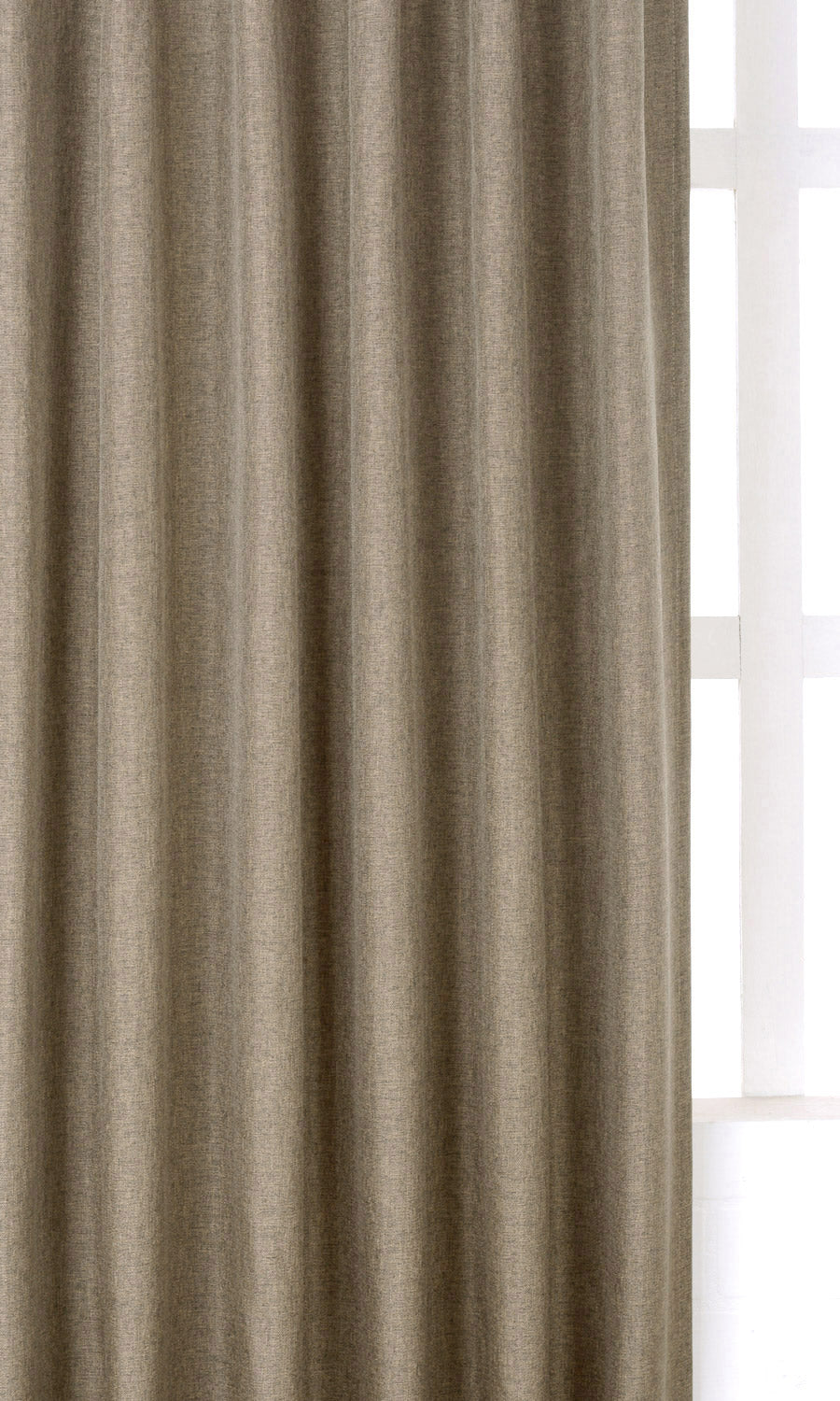 Blackout Window Treatments Fabric By the Yard (Brown/ Warm Grey)
