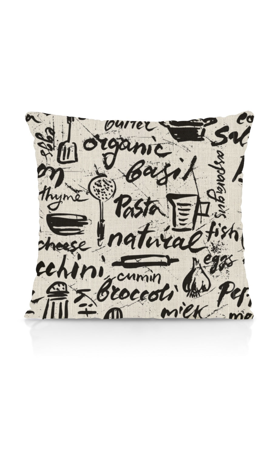 Cooking/Dining Theme Window Treatments Fabric By the Metre (Black/ White)