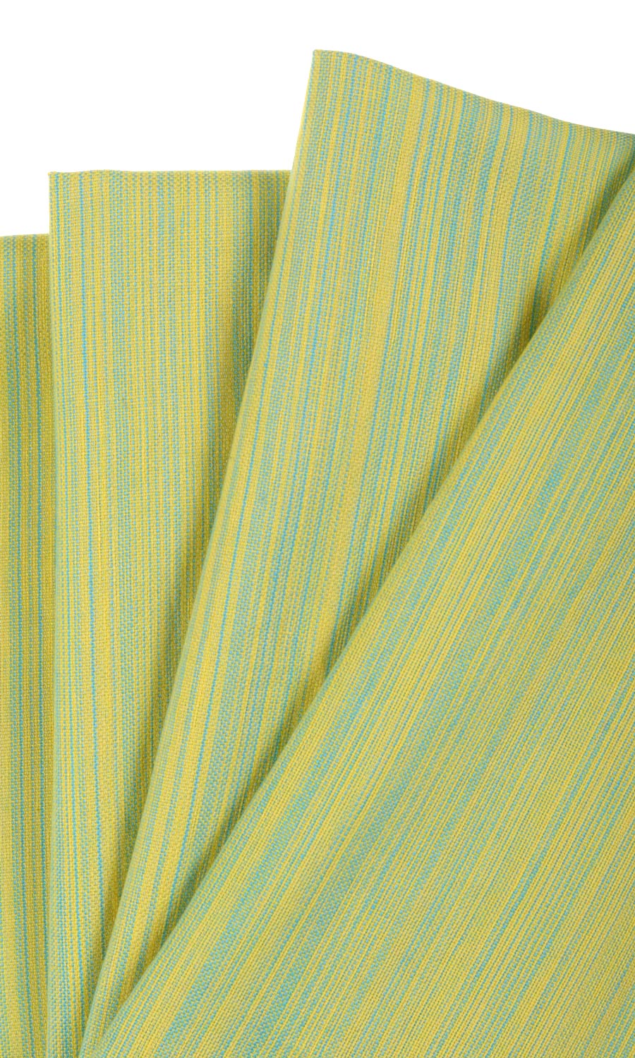 Cotton Window Treatments Fabric By the Yard (Yellow/ Light Green)