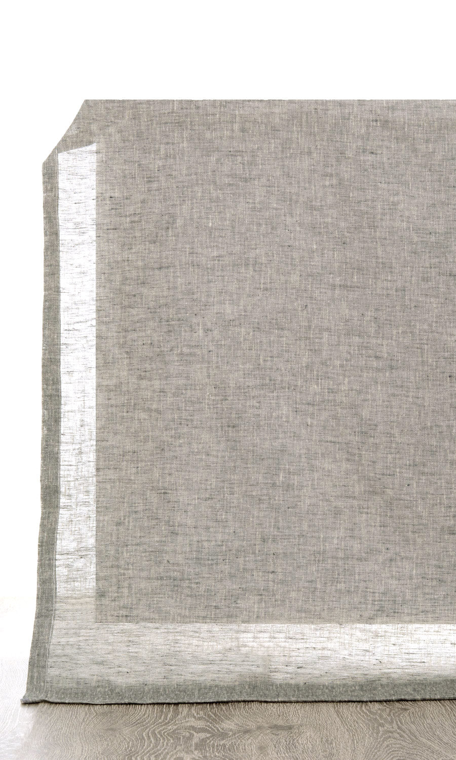 Sheer Linen Fabric Material By the Yard (Grey)